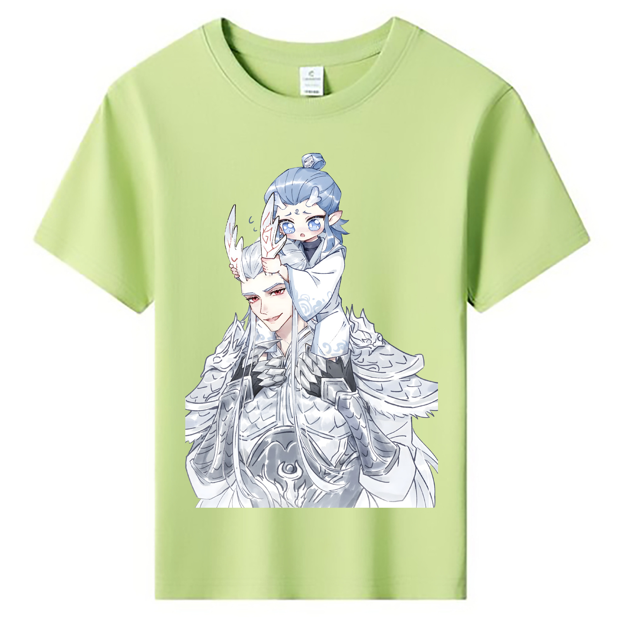 （画像用） Ne Zha 2 ナタ 魔童の大暴れ 綿100％キッズTシャツ（フロントプリント）